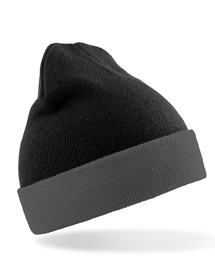 Result Recycled Black Compass Beanie