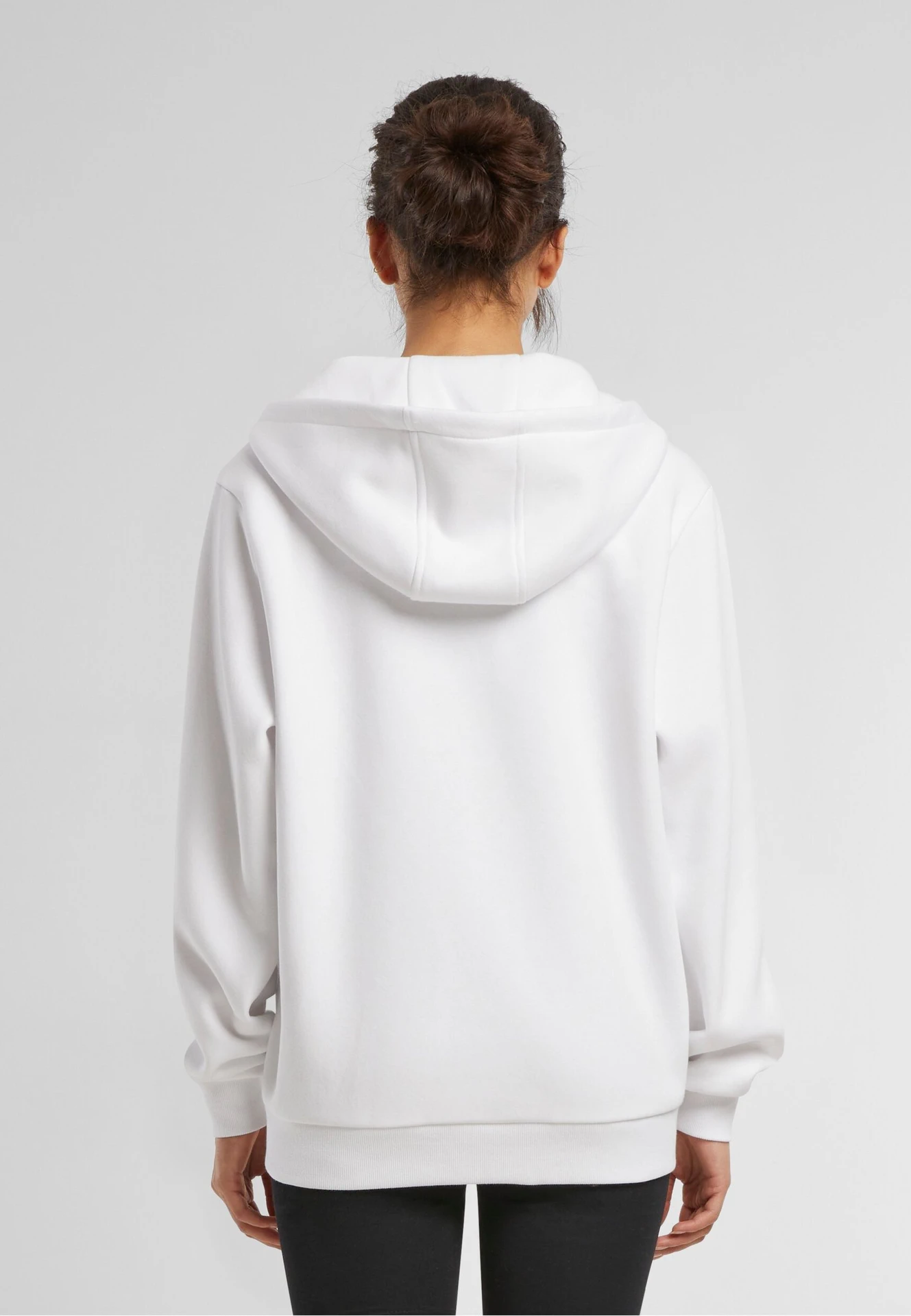 Build Your Brand Ladies Fluffy Zip Hoody