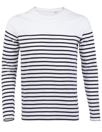 SOL'S Men´s Long Sleeve Striped T-Shirt Matelot