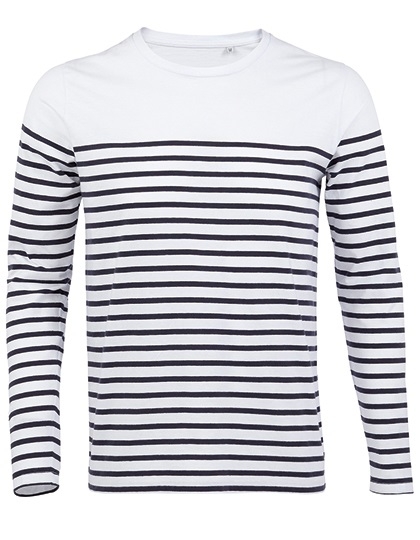 SOL'S Men's Long Sleeve Striped T-Shirt Matelot SOL'S Men's Long Sleeve Striped T-Shirt Matelot