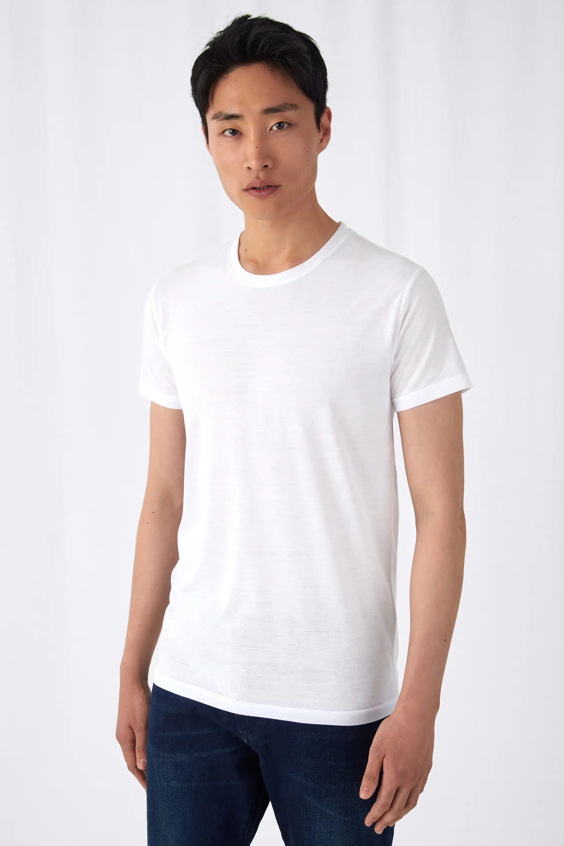 bc-tm062-sublimation-t-shirt-men-white-model-1 B&C Sublimation T-Shirt Men
