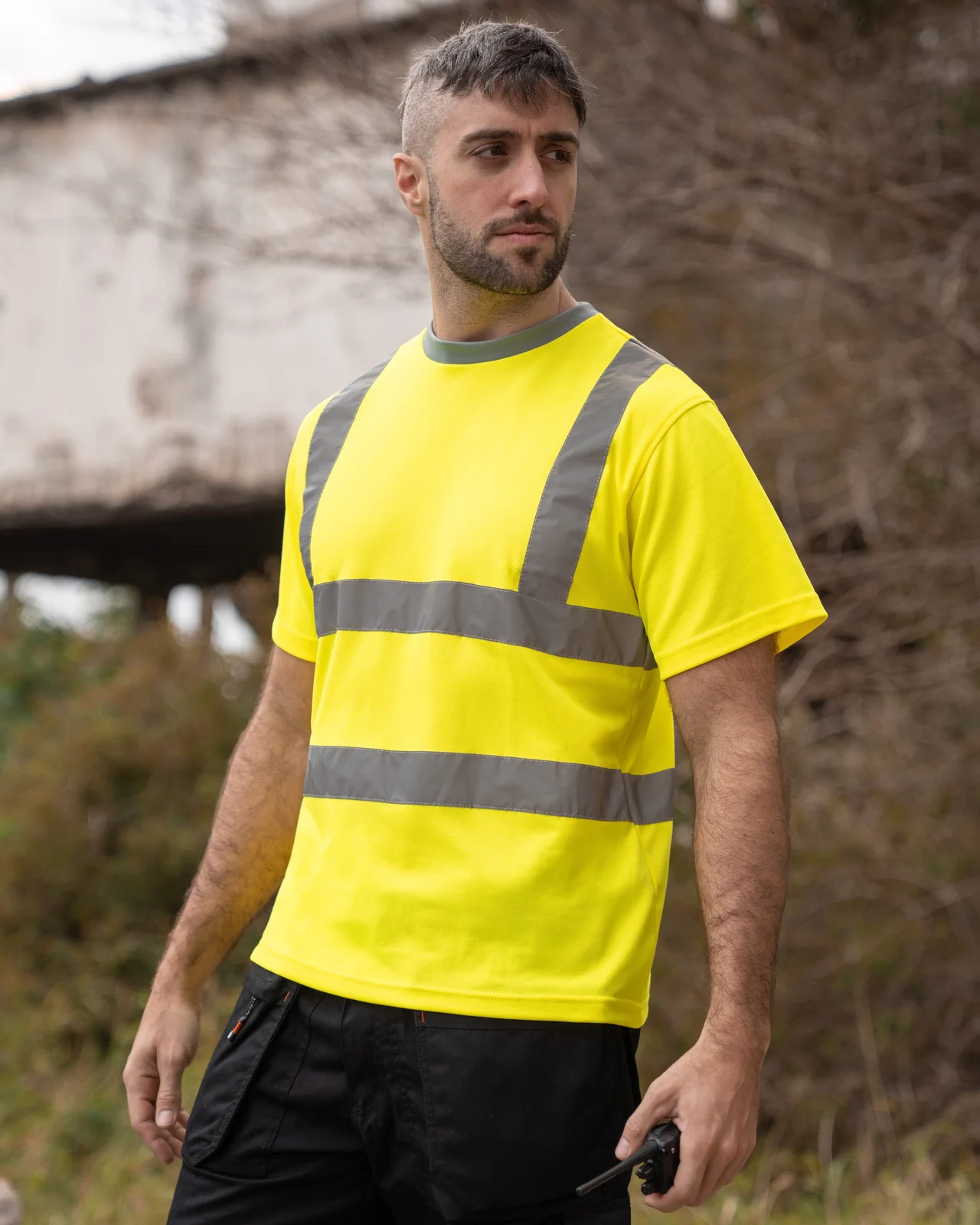 korntex-kxpcshirt-heavy-duty-polycotton-hi-vis-t-shirt-barcelona-signalyellow-model-0 Korntex Heavy Duty Polycotton Hi-Vis T-Shirt Barcelona