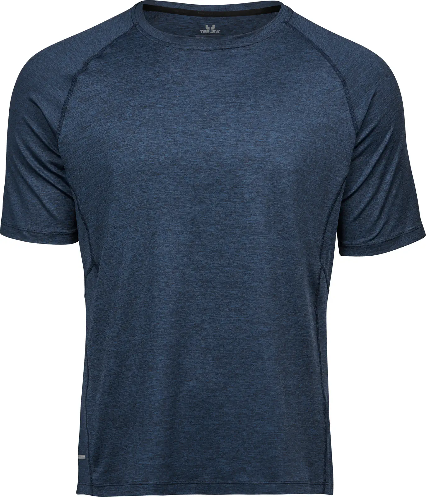 tee-jays-7020-mens-cooldry-t-shirt-navymelange-front-1 Tee Jays Men's CoolDry Tee