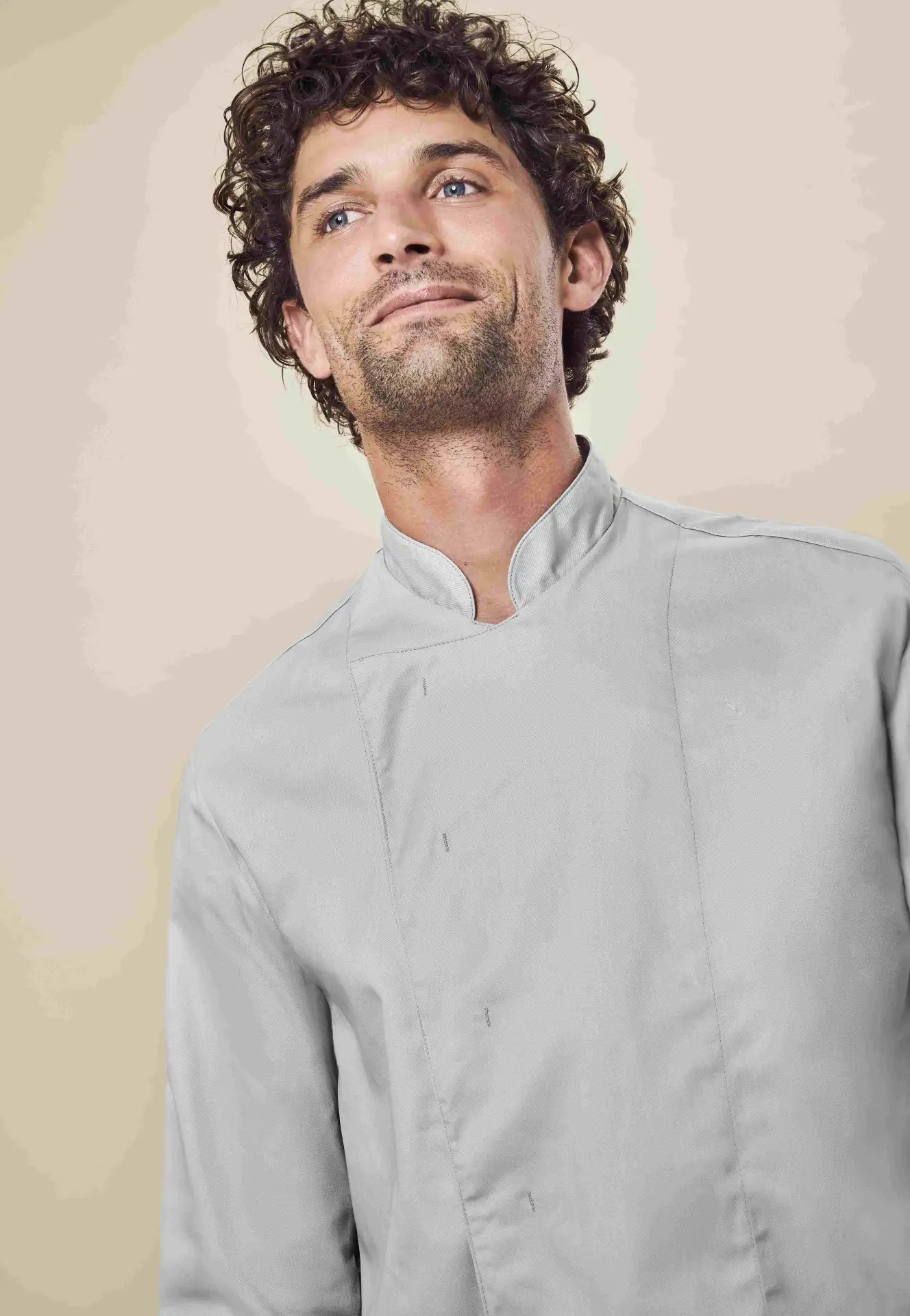 GREIFF Kochjacke mit verdeckter Knopfleiste Regular Fit