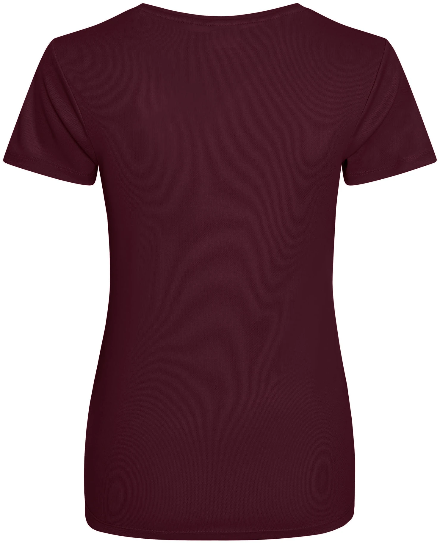 justcool-jc005-womens-cool-t-shirt-burgundy-back-3 Just Cool Women's Cool T