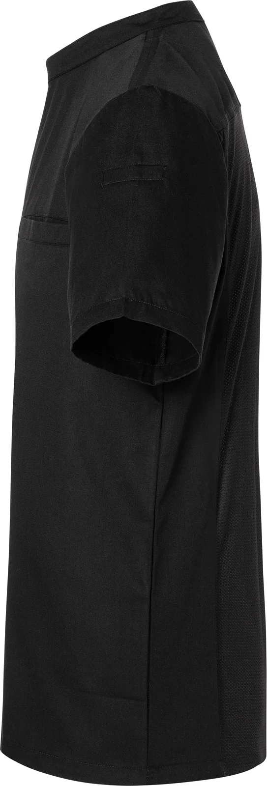 karlowsky-bjm3-kurzarm-ueberwurf-kochhemd-basic-black-left-4 KARLOWSKY Kurzarm Überwurf-Kochhemd Basic