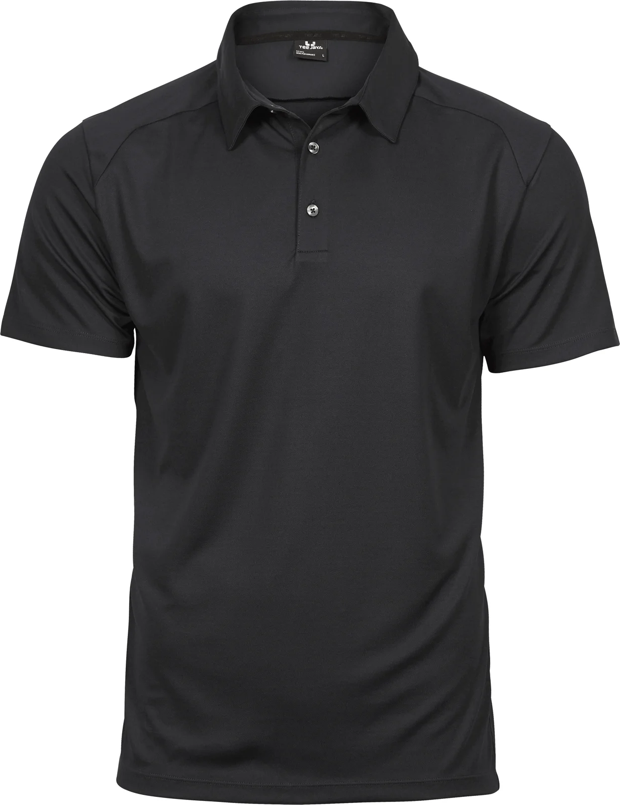 tee-jays-7200-mens-luxury-sport-poloshirt-black-front-1 Tee Jays Men's Luxury Sport Polo