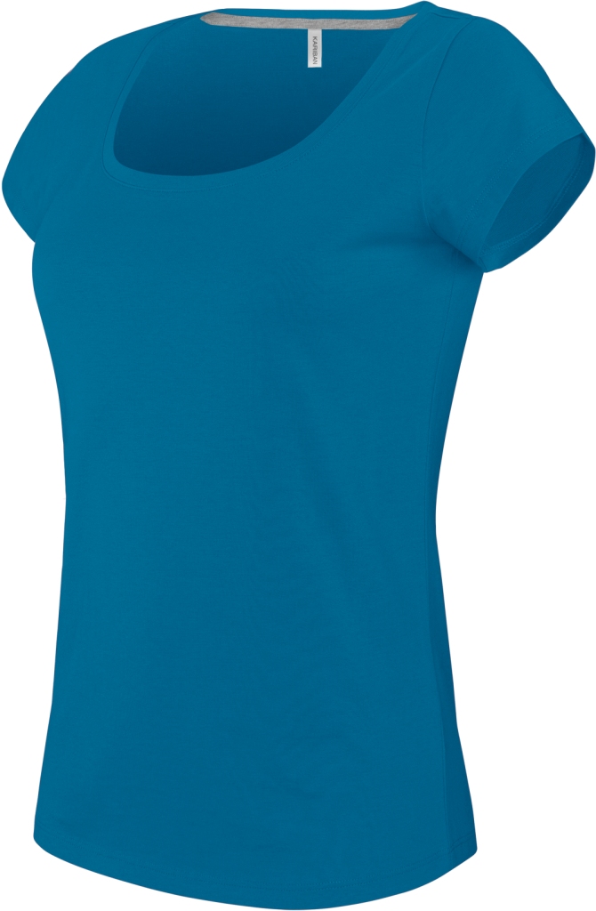Kariban Damen T-Shirt mit U-Boot Ausschnitt Kariban Damen T-Shirt mit U-Boot Ausschnitt