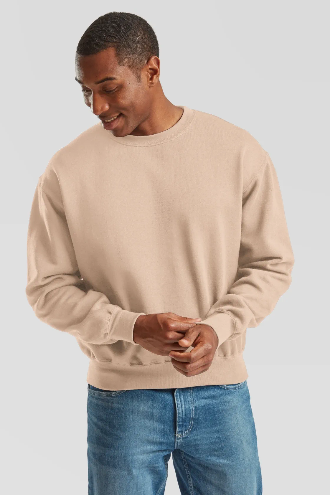 fruit-of-the-loom-62-276-0-supercotton-sweatshirt-desertsand-model-0 F.O.L Supercotton™ Sweat