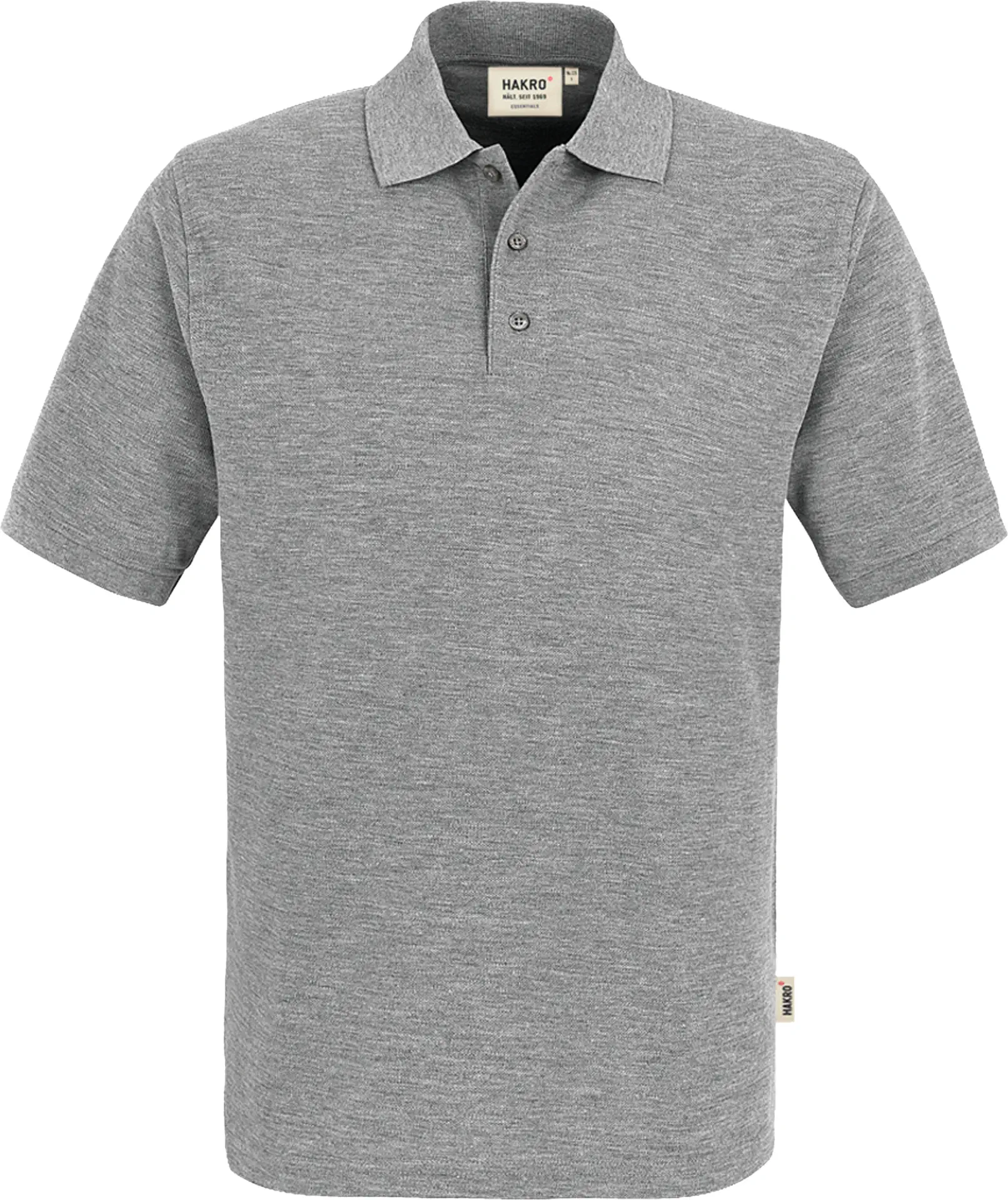 hakro-800-poloshirt-top-graumeliert-front-1 HAKRO Poloshirt 800 Top