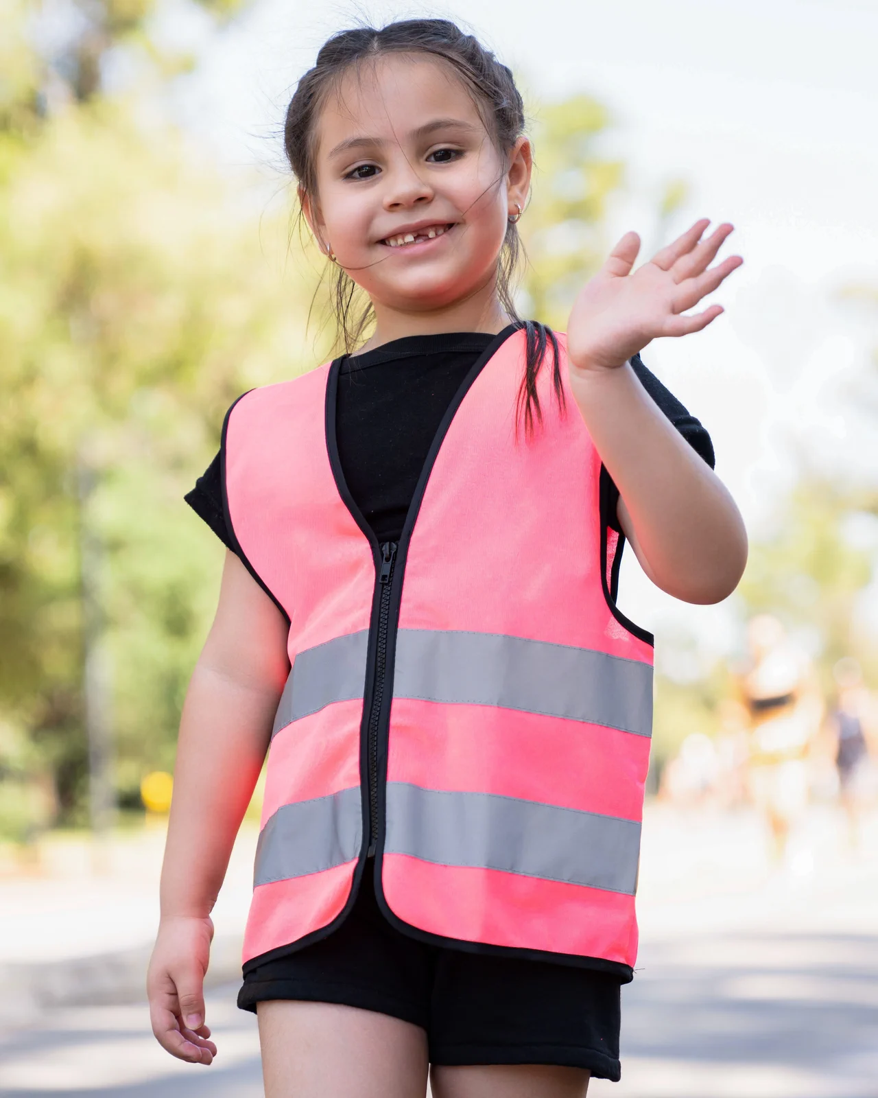korntex-kwrx-kids-hi-vis-safety-vest-with-zipper-aalborg-neonpink-model-0 Korntex Kids´ Hi-Vis Safety Vest with Front Zipper Aalborg