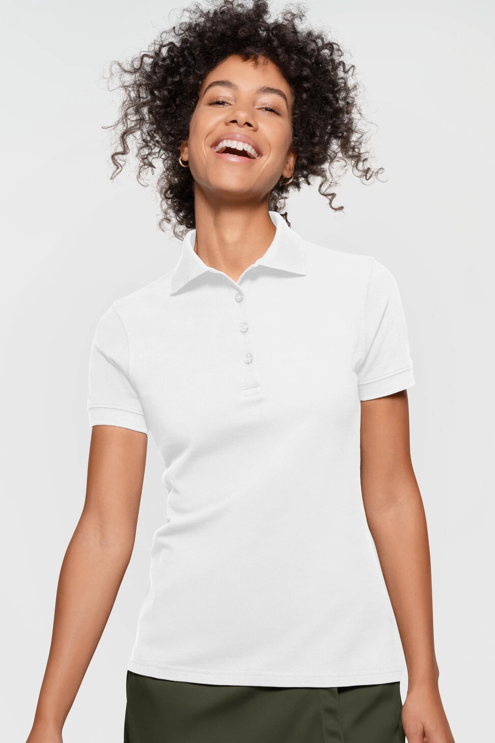 HAKRO Damen Label-Free Poloshirt 303 Heavy MIKRALINAR® ECO