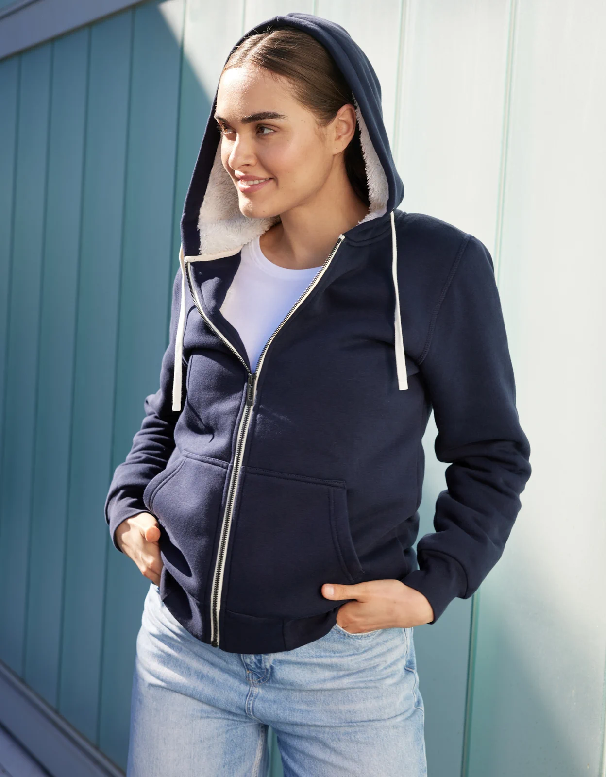 jn1319-ladies-doubleface-jacket-model-0 James & Nicholson Ladies´ Doubleface Jacket (JN1319)