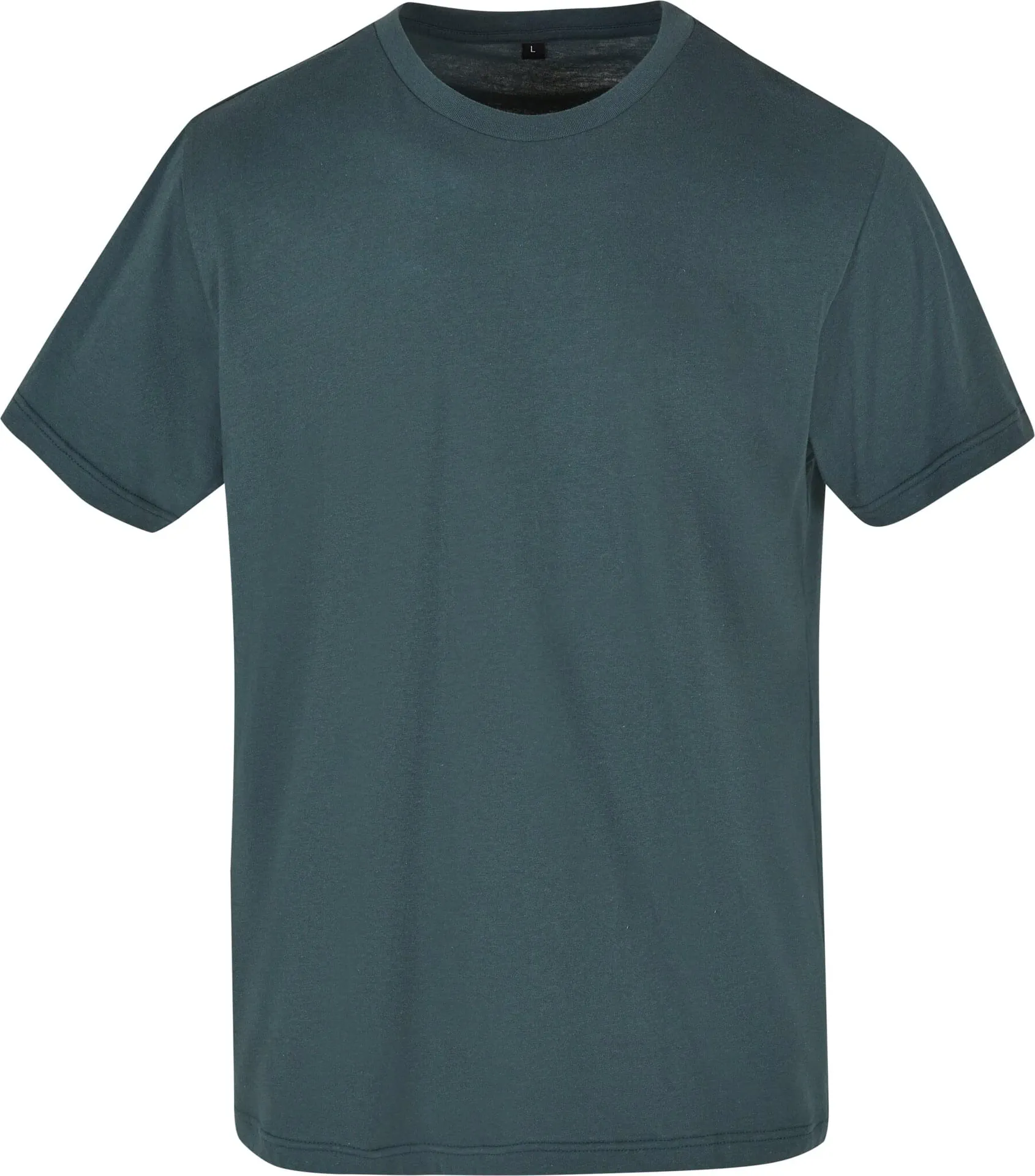 BYB-BB010-basic-round-neck-t-shirt-bottlegreen-front-4 Build Your Brand Basic Round Neck T-Shirt