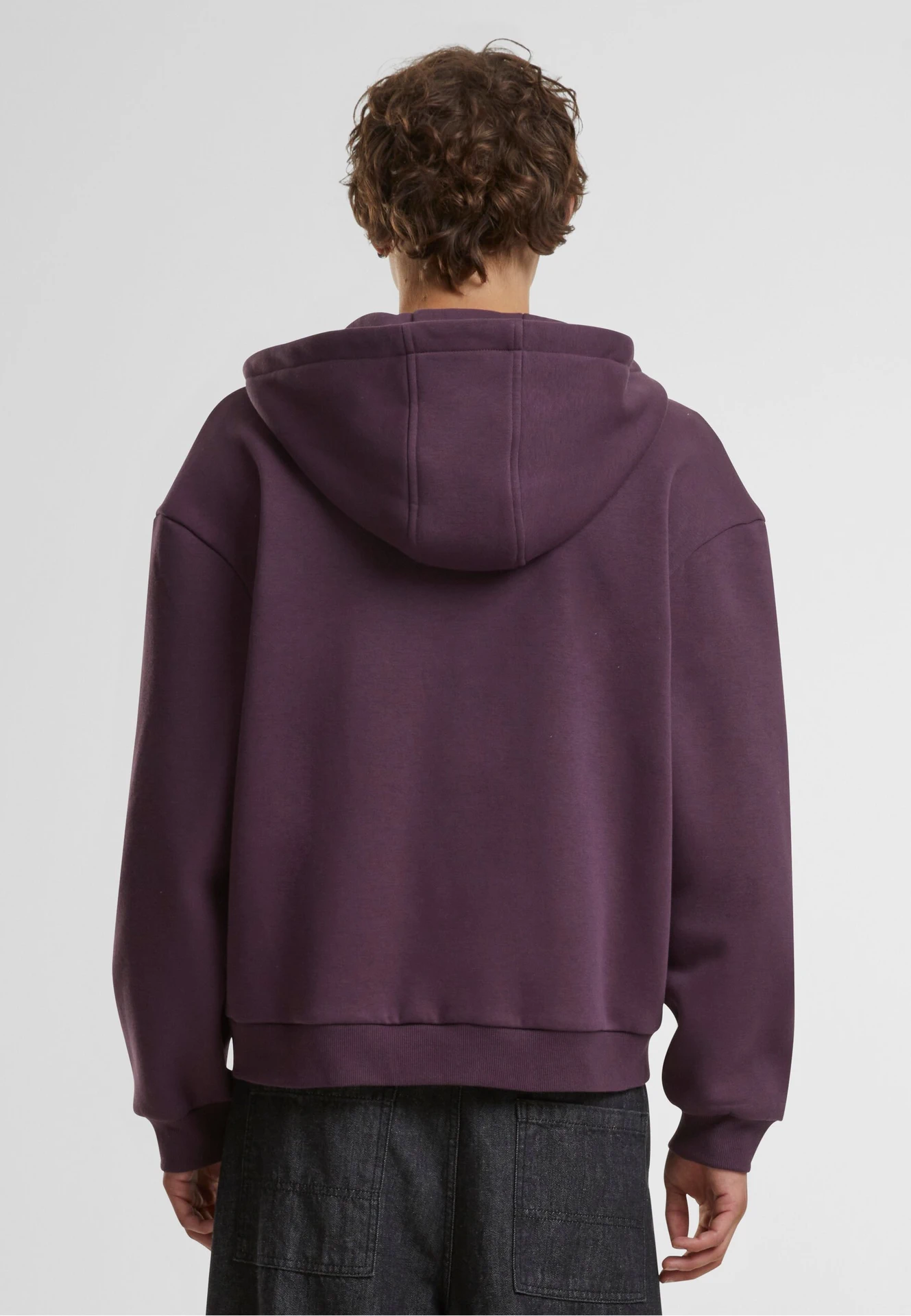 Build Your Brand Fluffy Zip Hoody