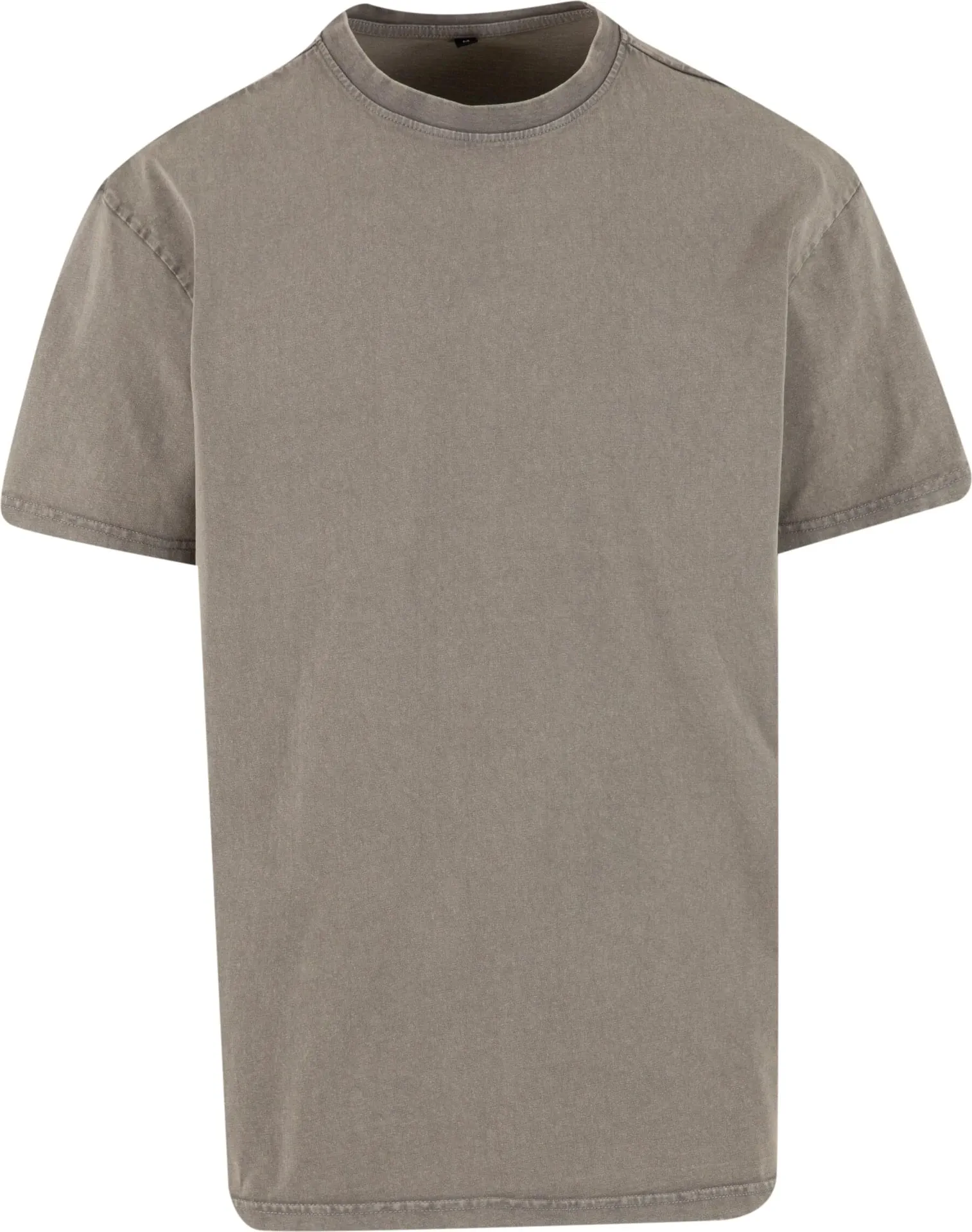 BYB-BY189-acid-washed-heavy-oversize-t-shirt-asphalt-front-4 Build Your Brand Acid Washed Heavy Oversize Tee