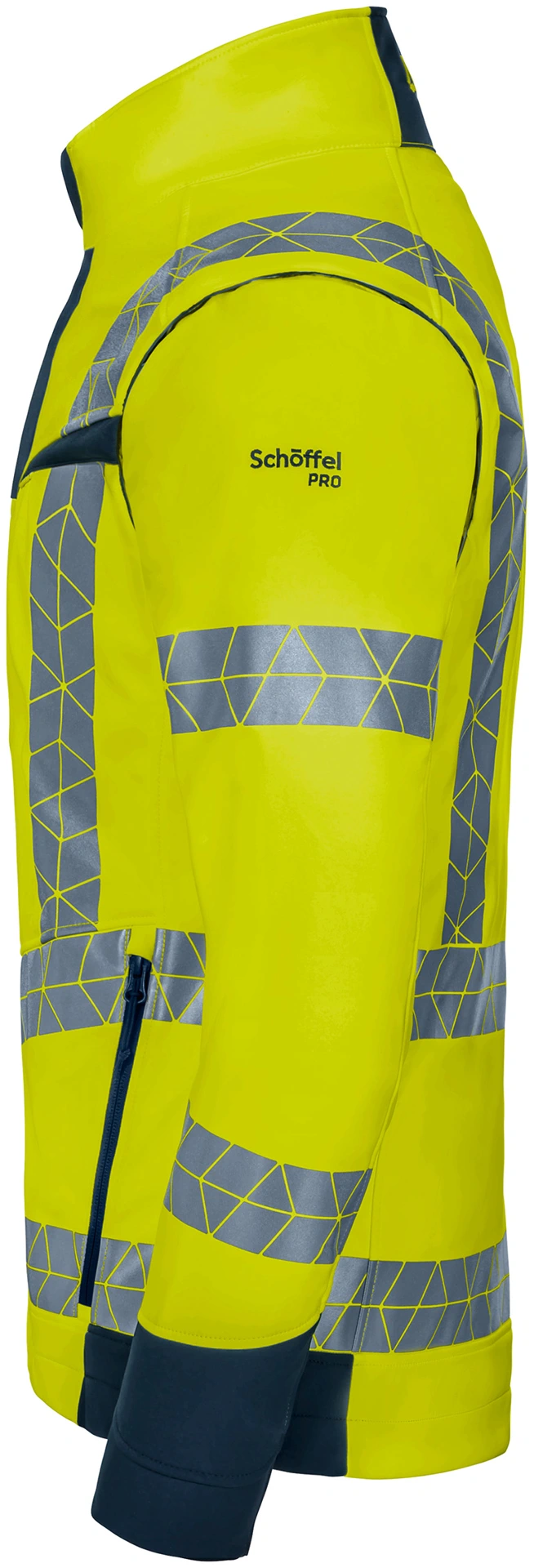 Schöffel PRO 7728 LEUCHTKEGEL ZipOff Warnschutz Softshelljacke
