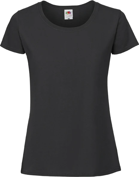 fruit-of-the-loom-61-424-0-ladies-iconic-195-t-shirt-black-4 F.O.L. Ringspun Premium T Lady-fit