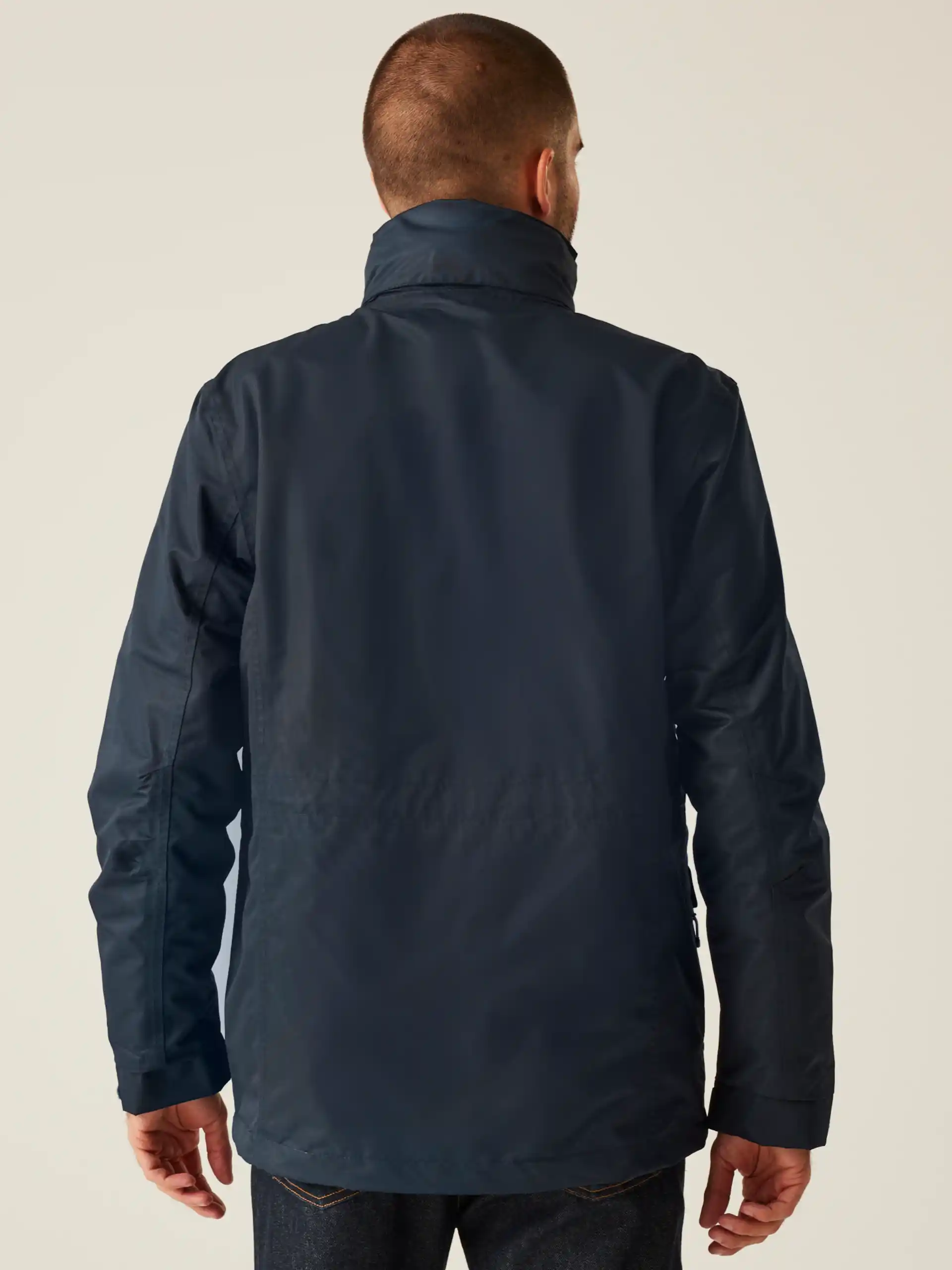 regatta-tra147-benson-lll-breathable-3-in-1-jacket-navy-model-2 Regatta Men´s Benson III Breathable 3 in 1 Jacket