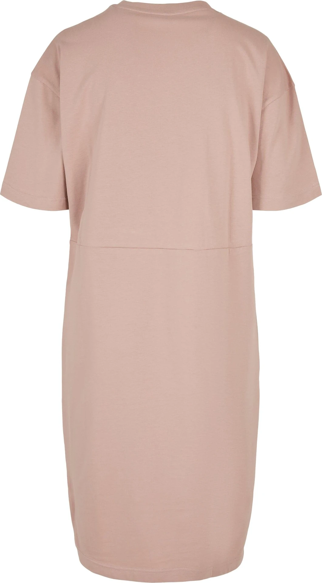 BYB-BY181-ladies-organic-oversized-slit-t-shirt-dress-duskrose-back-7 Build Your Brand Ladies Organic Oversized Slit Tee Dress