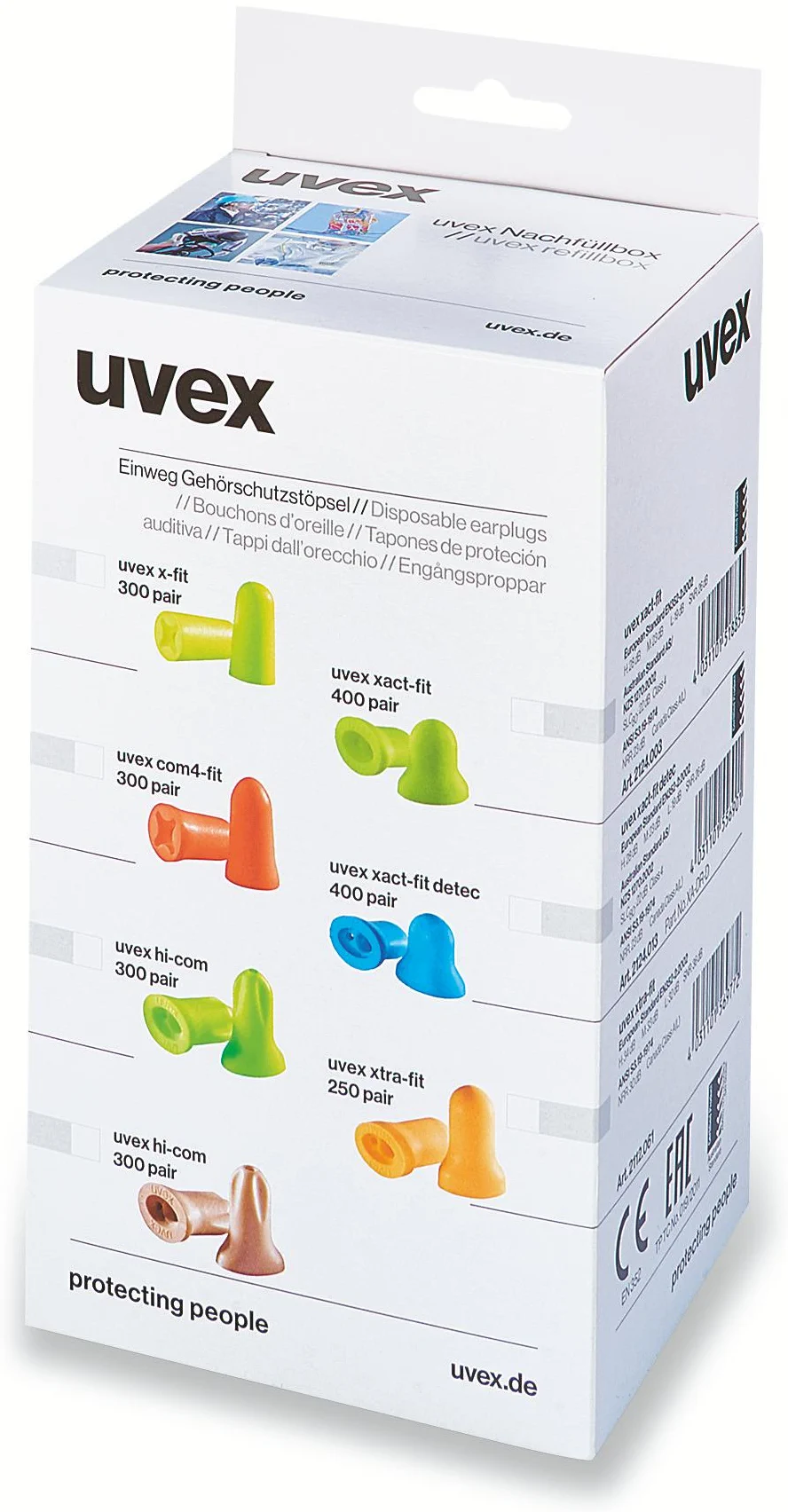 uvex hi-com Gehörschutzstöpsel 300 Paar