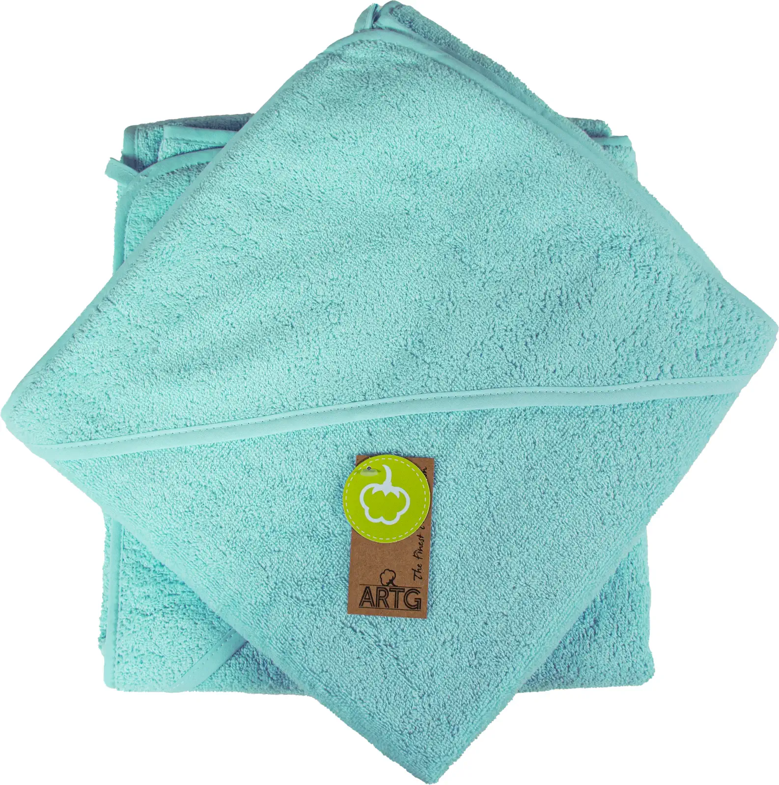 artg-arb031-babiezz-baby-hooded-towel-mintgreen-front-1 ARTG Babiezz® Baby Hooded Towel