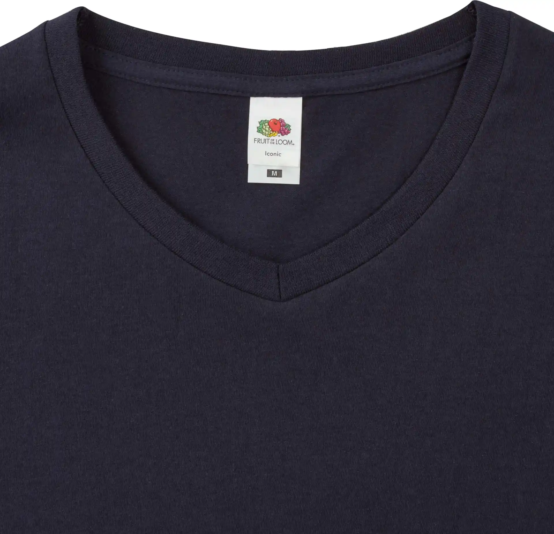 fruit-of-the-loom-61-442-0-iconic-150-v-neck-t-shirt-deepnavy-7 F.O.L. Iconic 150 V Neck T