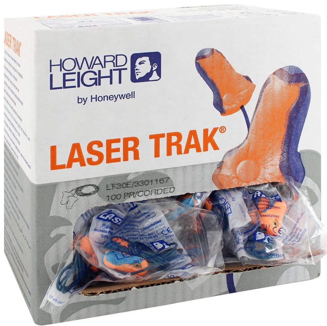 Howard Leight Laser Trak Gehörschutzstöpsel detectable Band 100 Paar