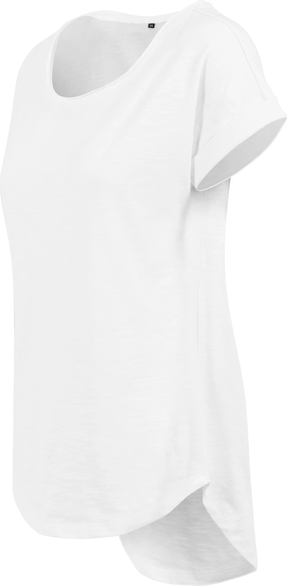 Build Your Brand Ladies Long Slub Tee