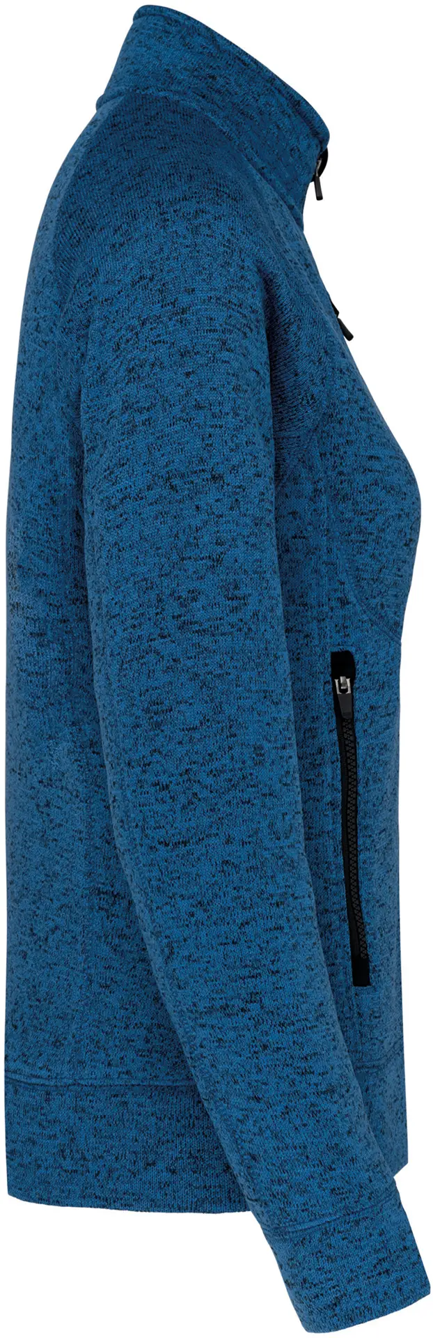 Kariban Damen Melange Strickfleece Jacke