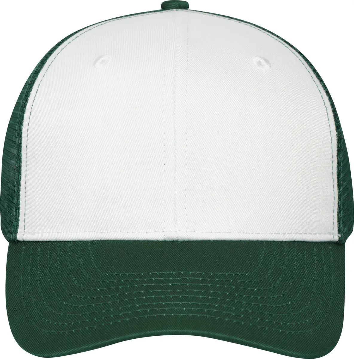 white/dark green