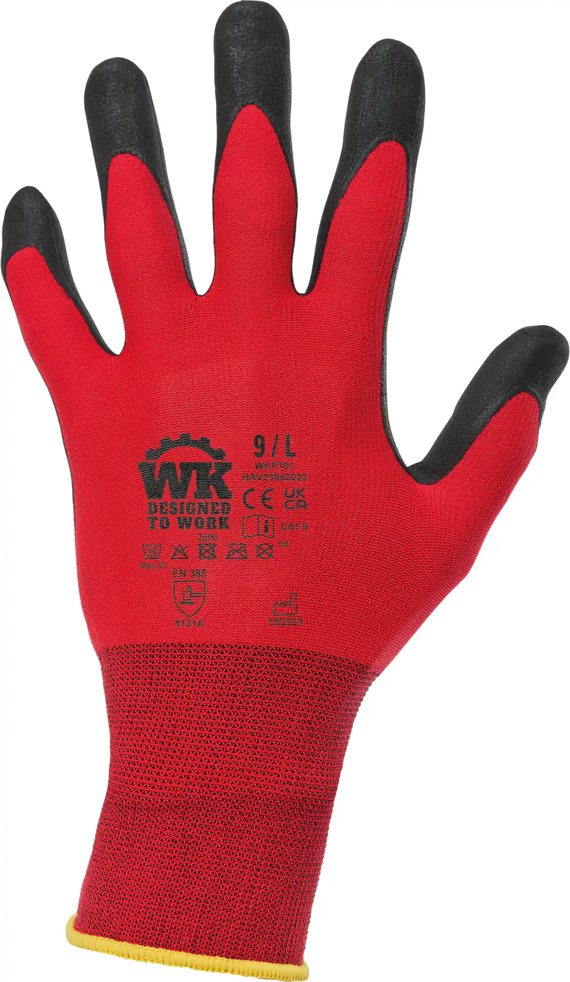 kariban-WKP701-workwear-praezisions-handschuhe-red-front-3 Kariban Workwear Präzisions-Handschuhe