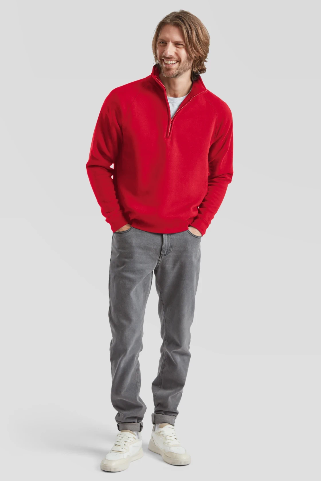 F.O.L. Zip-Neck Sweat mit 1/4 Zip