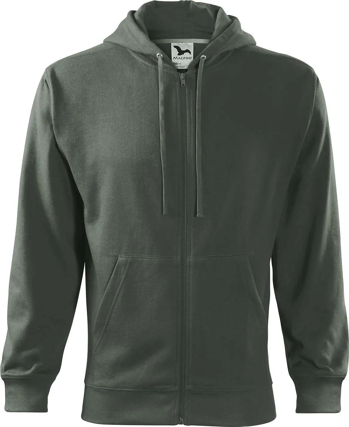 malfini-410-sweatshirt-trendy-zipper-dunkler-schiefer-front-2 MALFINI Sweatshirt Trendy Zipper 410