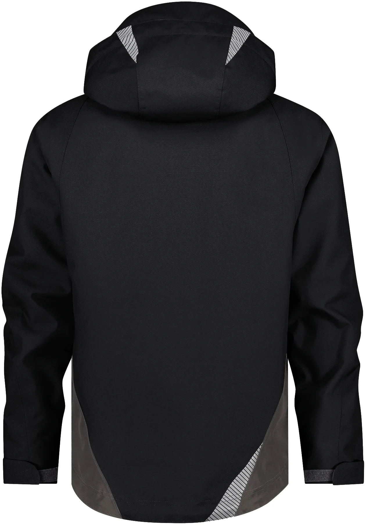 dassy-300577-hyper-next-wind-and-waterproof-work-jacket-black-anthracite-grey-back-3 DASSY Wasser- und winddichte Arbeitsjacke HYPER Next