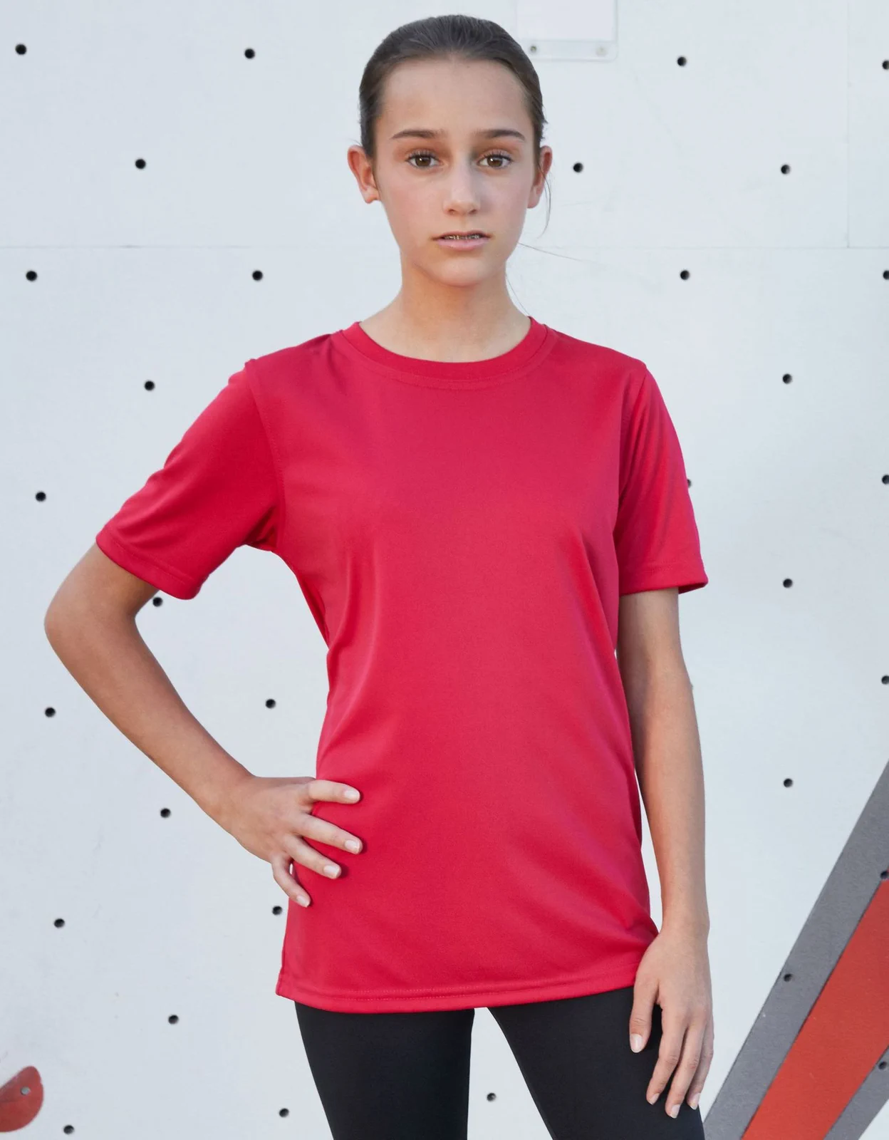 jn358k-active-t-shirt-junior-model-0 James & Nicholson Junior Active-T