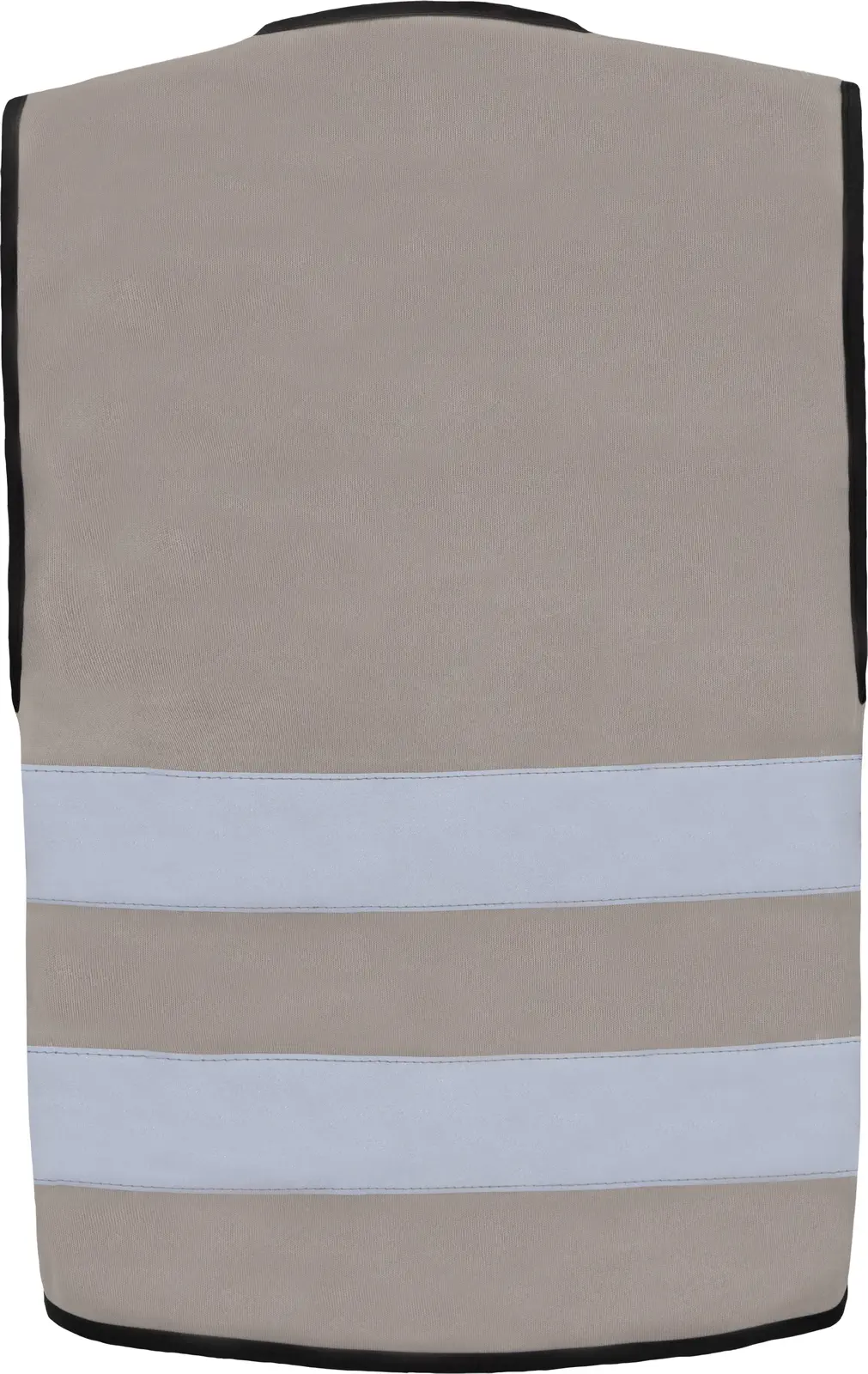 korntex-rx217-hi-vis-safety-vest-cologne-with-front-zipper-grey-back-1 Korntex Warnweste mit Reißverschluss Cologne