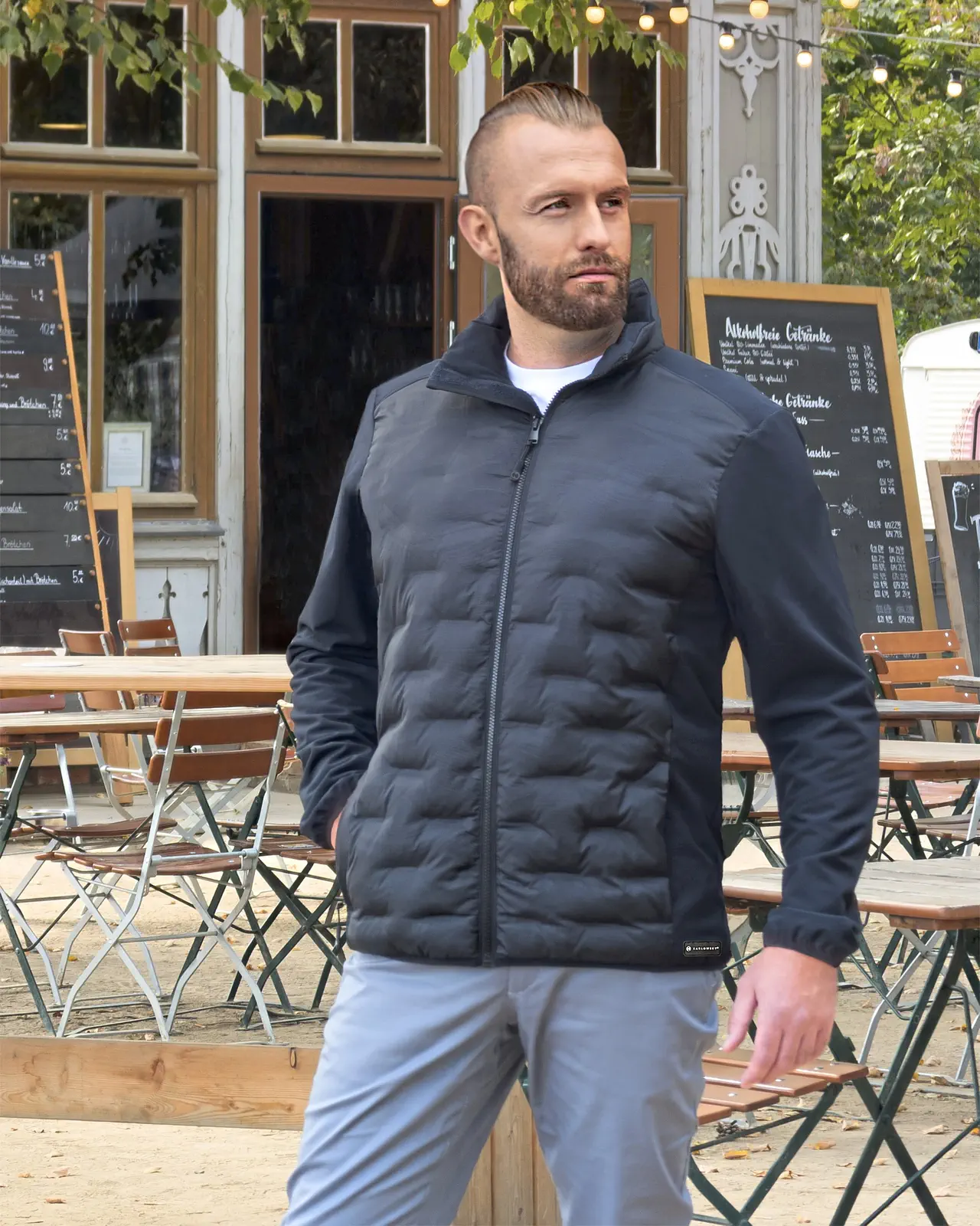 KARLOWSKY Herren Fleece-Hybrid Jacket