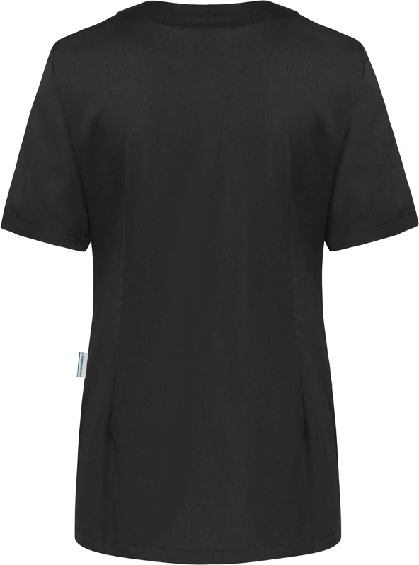 karlowsky-ks63-kurzarm-damenkasack-essential-black-back-5 KARLOWSKY Kurzarm Damenkasack Essential