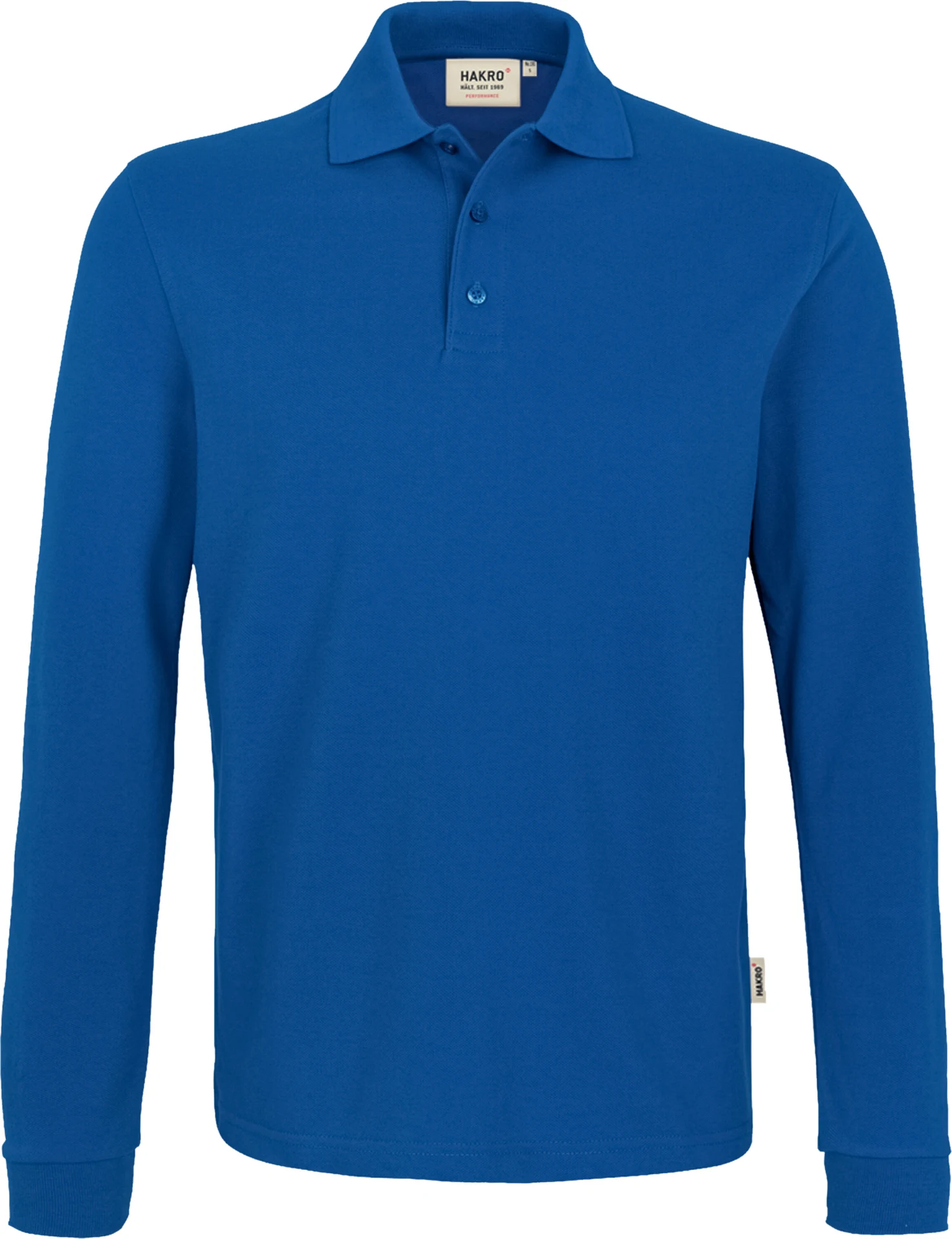hakro-815-longsleeve-poloshirt-mikralinar-royalblau-front-1 HAKRO Longsleeve-Poloshirt 815 Mikralinar®
