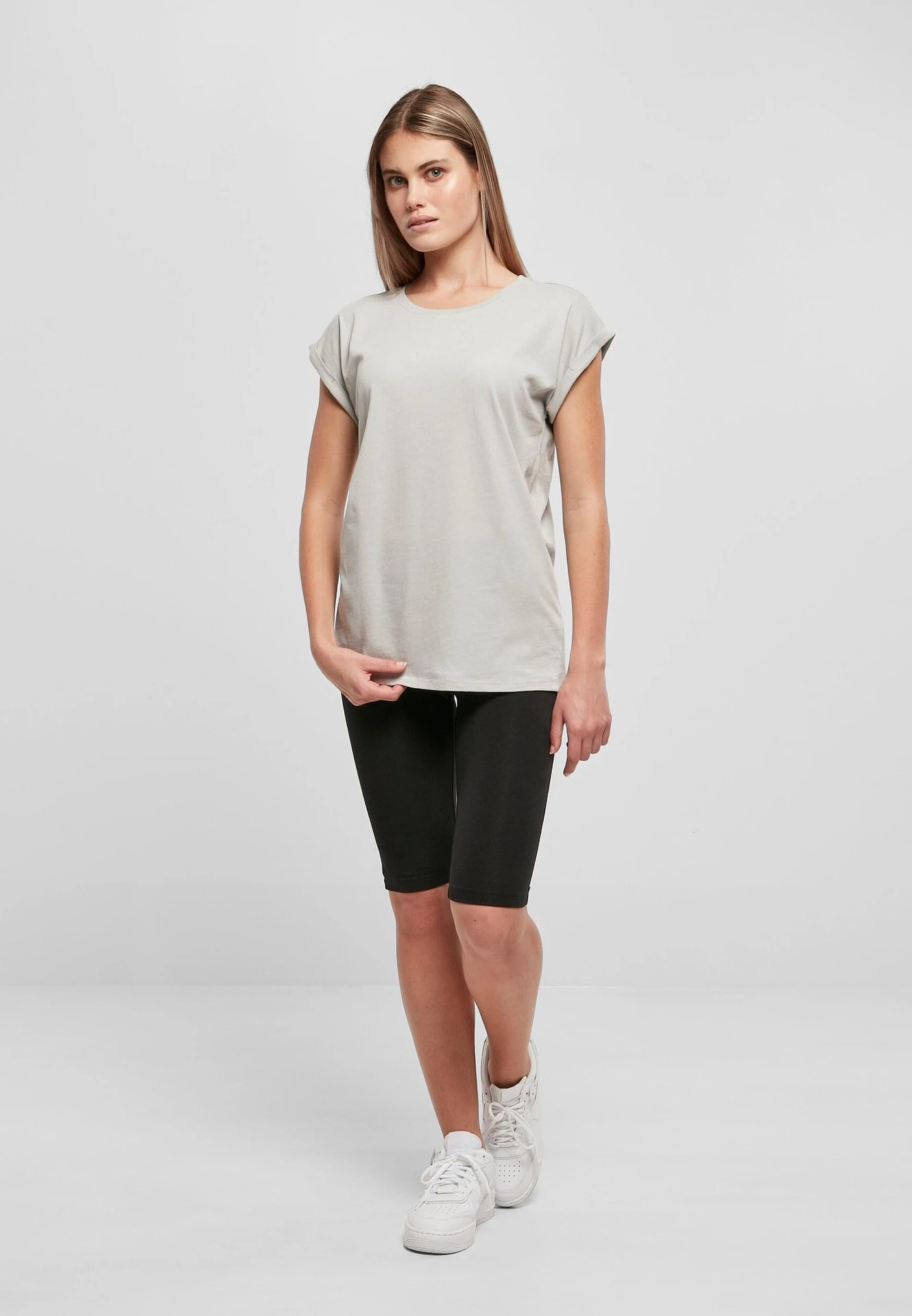 Build Your Brand Ladies Extended Shoulder Tee