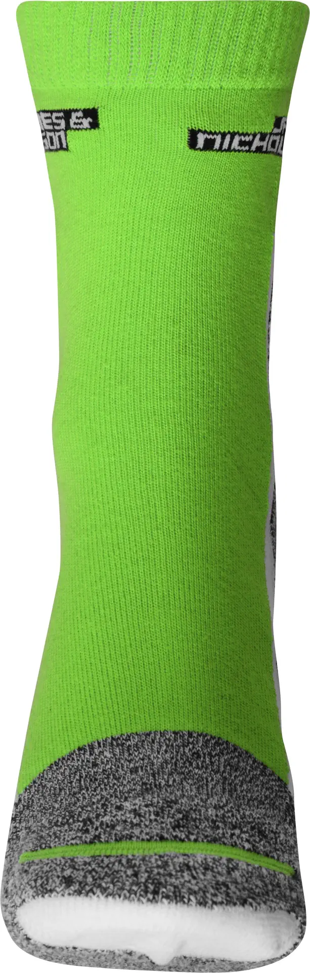 jn215-sport-socks-brightgreen-white-4 James & Nicholson Sport Socks