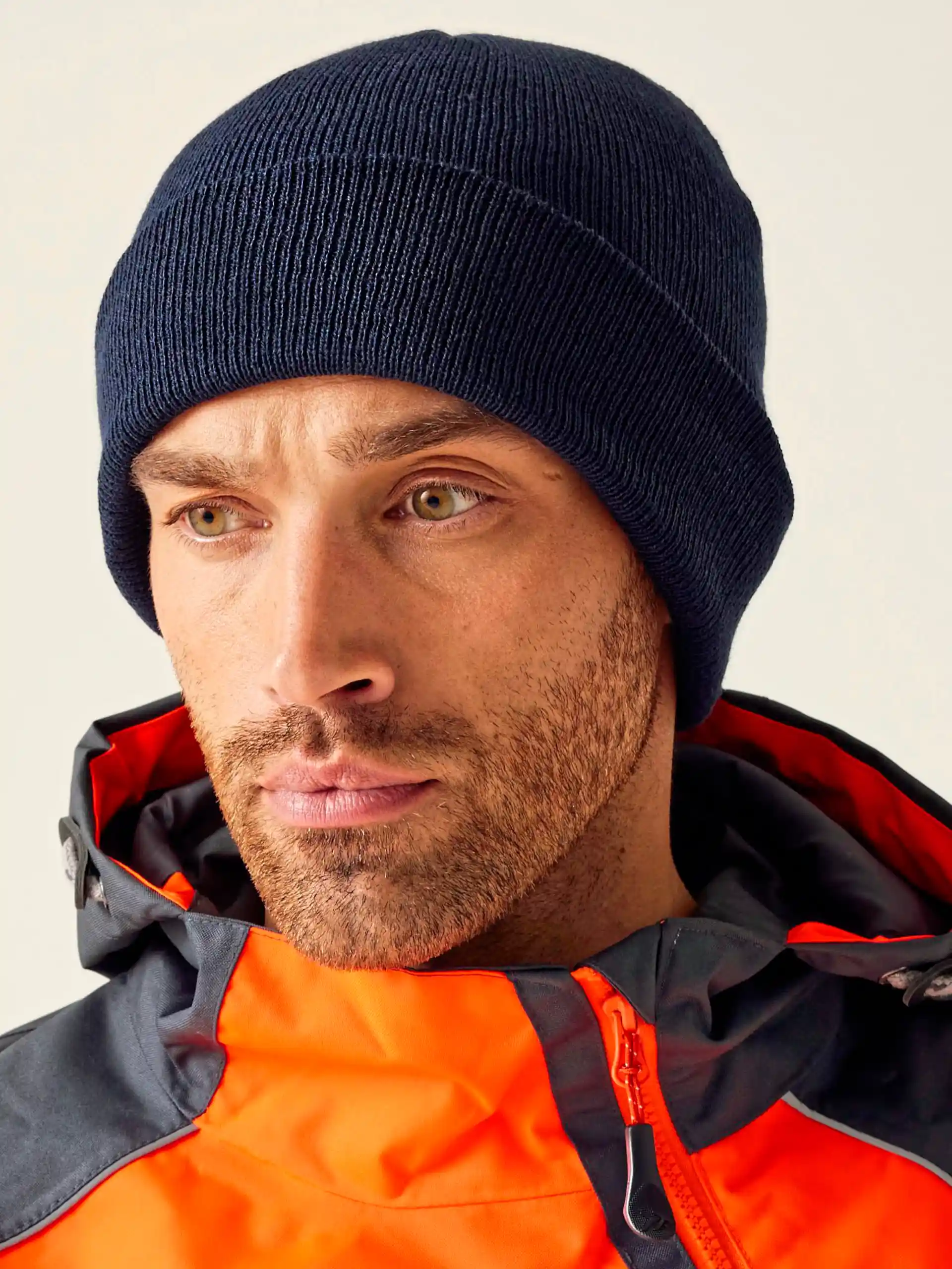 regatta-trc325-acton-cuffed-beanie-navy-model-1 Regatta Axton - Cuffed Beanie
