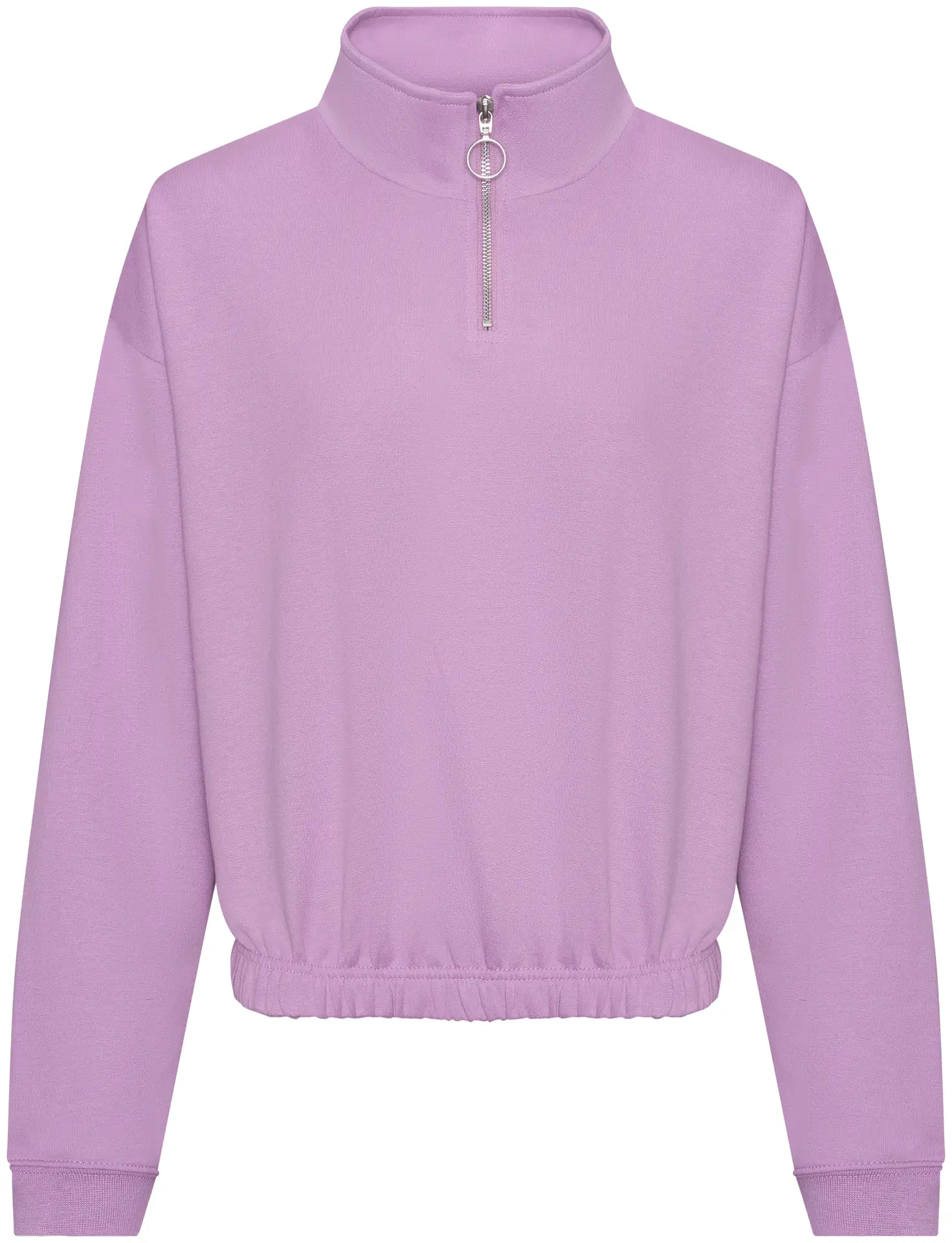 Just Hoods Women's Cropped 1/4 Zip Sweat