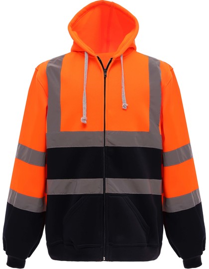 YOKO Hi Vis Zip Hoodie