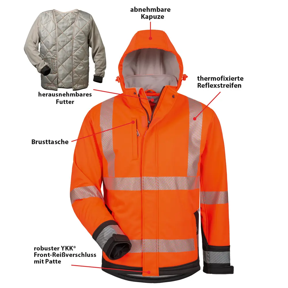 elysee Warnschutz Wintersoftshelljacke LUKAS