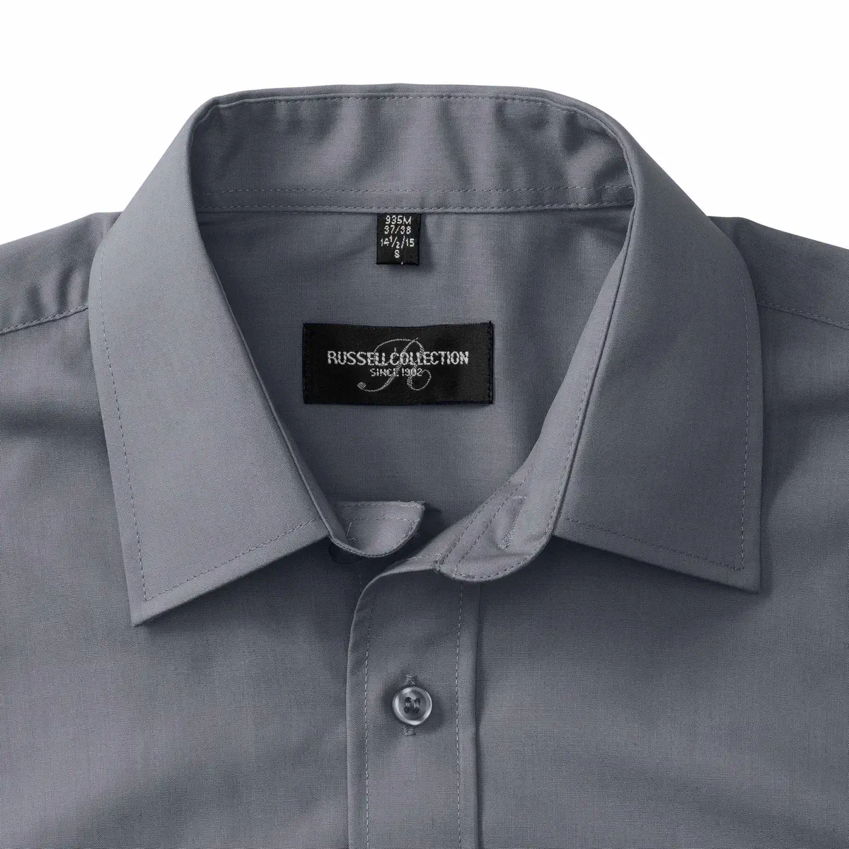 Russell Men's Short Sleeve Polycotton Easy Care Poplin Shirt