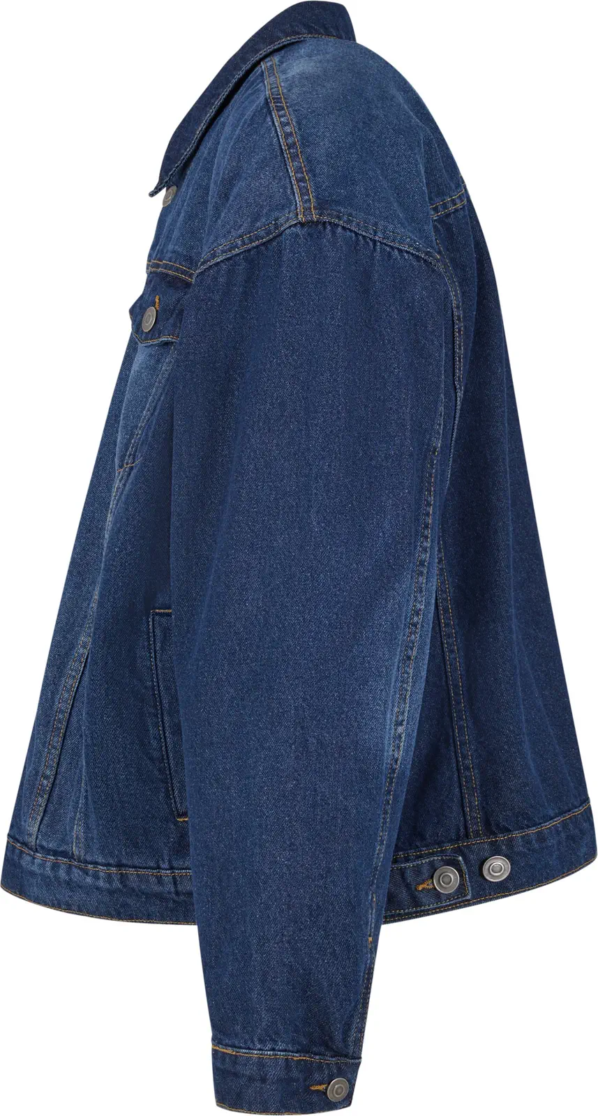 Build Your Brand Heavy Ounce Boxy Denim Jacket