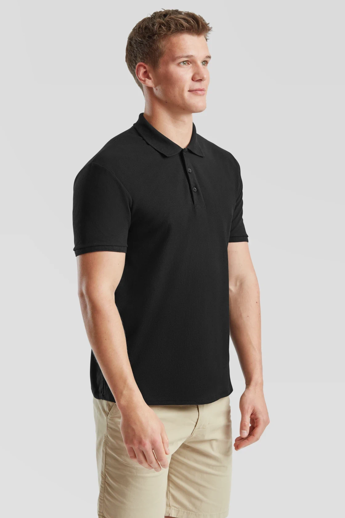 fruit-of-the-loom-63-402-0-poloshirt-65-35-black-model-1 F.O.L. 65/35 Piqué Polo