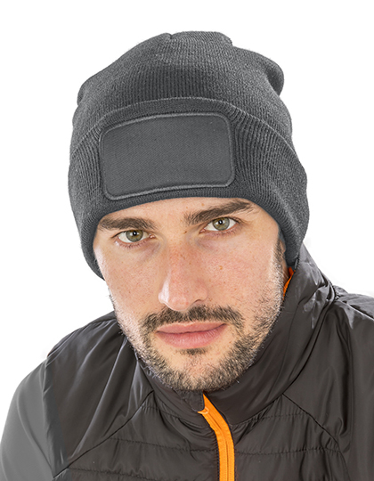 Result Recycled Double Knit Printers Beanie